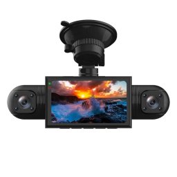 Cameră video auto cu 4 lentile independente, Câmp vizual 360°, 4 canale DVR, Night Vision