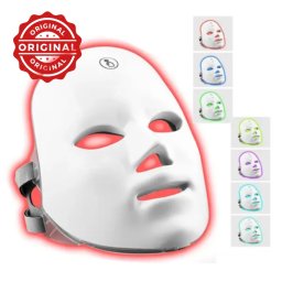Mască LED 7 culori pentru Fototerapie facială, rejuvenarea completă a tenului, elimina bacteriile cauzatoare de acnee, calmează inflamații, stimulează colagenul