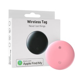 Dispozitiv antipierdere, Airtag, urmărire prin GPS Tracker, compatibil IOS Iphone, roz