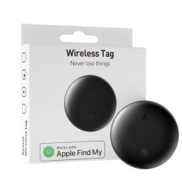 Dispozitiv antipierdere, Airtag, urmărire prin GPS Tracker, compatibil IOS Iphone, negru