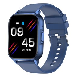 Ceas inteligent unisex, Smartwatch, IXIU®, ZW36, ecran TFT HD 1.83", rezoluție 240x284, Procesor JL7012F6, Aplicație DaFit, Monitorizare sănătate și diverse moduri sport, curea albastră