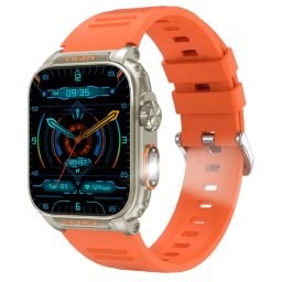 Smartwatch MAXTOP®, Ceas Inteligent Unisex, P5, ecran TFT 1,96”, Rezoluție 410x502, Procesor Realtek 8763E, Aplicație FitCloudPro, Apeluri Bluetooth 5.3, LanternăLED, Multiple monitorizări sănătate și moduri sport, curea de silicon, orange