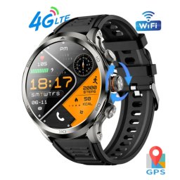 Smartwatch GSM TWINKLER®, Ceas Telefon Inteligent, TKY-H19, ecran de safir AMOLED 1,75”, Rezoluție 466x466 DPI, Procesor SL8541E de mare viteză, GPS, Cameră rotativă retractabilă, Baterie 1000mAh, Multiple monitorizări sănătate și moduri sport, Brațară si