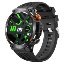 Smartwatch IXIU®, Ceas Inteligent bărbătesc, H17, Ecran 1,46” HD Retina TFT, Rezoluție 360x360, Procesor 8763EWE, Aplicație DaFit, Apeluri Bluetooth 5.0, Busolă, LanternăLED, Busolă, Tensiometru, Oximetru, Multiple monitorizări sănătate și moduri sport, c