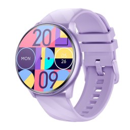 Smartwatch IXIU®, Ceas Inteligent bărbătesc, K77, Ecran 1,46” IPS TFT-LCD, Rezoluție 360x360, Procesor BT8959T, Aplicație FitCloudPro, Apeluri Bluetooth 5.3, Multiple monitorizări sănătate și moduri sport, curea de silicon, purple