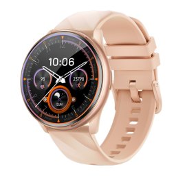 Smartwatch IXIU®, Ceas Inteligent bărbătesc, K77, Ecran 1,46” IPS TFT-LCD, Rezoluție 360x360, Procesor BT8959T, Aplicație FitCloudPro, Apeluri Bluetooth 5.3, Multiple monitorizări sănătate și moduri sport, curea de silicon, rose