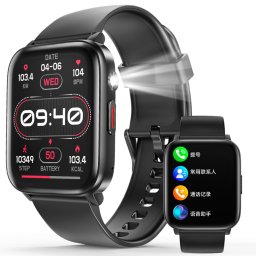 Smartwatch IXIU®, Ceas Inteligent Unisex, T63B, Ecran 1,83” TFT Color, Rezoluție 240x284, Procesor AB5681G, Aplicație FitCloudPro, Tensiometru, ECG, Oximetru,Apeluri Bluetooth 5.2, Multiple monitorizări sănătate și moduri sport, curea de silicon, negru