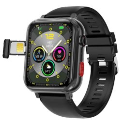 Smartwatch IXIU®, Ceas Telefon Inteligent Bărbătesc, G18, Apeluri independente în 4G cu SimCard, Ecran 1,83” Retina HD, Rezoluție 240x284, Procesor UWS6121EG, Aplicație MiwiTracker, Apeluri Bluetooth 5.0, Multiple monitorizări sănătate și moduri sport, cu