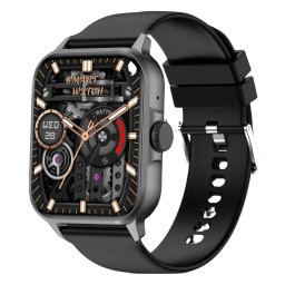 Smartwatch COOSTAR®, Ceas Inteligent Unisex, CR070, ecran TFT HD 1,83”, Rezoluție 240x284, Procesor JL7012F6, Aplicație DaFit, Apeluri Bluetooth 5.3, Multiple monitorizări sănătate și moduri sport, curea de silicon, negru