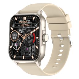 Smartwatch COOSTAR®, Ceas Inteligent Unisex, CR070, ecran TFT HD 1,83”, Rezoluție 240x284, Procesor JL7012F6, Aplicație DaFit, Apeluri Bluetooth 5.3, Multiple monitorizări sănătate și moduri sport, curea de silicon, gold