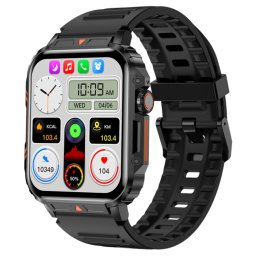 Smartwatch COOSTAR®, Ceas Inteligent Bărbătesc, CRD05, ecran HD 1,95”, Rezoluție 240x282, Procesor RTL8763EWE, Aplicație FitCloudPro, Apeluri Bluetooth 5.2, Multiple monitorizări sănătate și moduri sport, curea de silicon, negru
