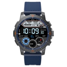 Smartwatch COOSTAR®, Ceas Inteligent Unisex, CR025, ecran AMOLED UltraHD 1,43”, Rezoluție 466x466, Procesor JL7012A6S, NFC, Aplicație FitCloudPro, Apeluri Bluetooth 5.0, Monitorizare STRES și alte multiple monitorizări sănătate și moduri sport, curea de s
