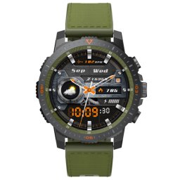Smartwatch COOSTAR®, Ceas Inteligent Unisex, CR025, ecran AMOLED UltraHD 1,43”, Rezoluție 466x466, Procesor JL7012A6S, NFC, Aplicație FitCloudPro, Apeluri Bluetooth 5.0, Monitorizare STRES și alte multiple monitorizări sănătate și moduri sport, curea de s