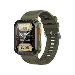 Smartwatch COOSTAR®, Ceas Inteligent Bărbătesc, T8PRO, ecran HD 1,95”, Rezoluție 360x360, Procesor JL7012, Aplicație NewWear, Apeluri Bluetooth 5.2, Multiple monitorizări sănătate și moduri sport, curea de silicon, verde