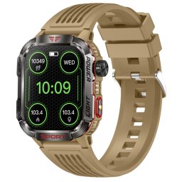 Smartwatch TWINKLER®, Ceas Inteligent Sportiv Unisex, TKY-M5, ecran IPS TFT 2,00”, Rezoluție 320×385, Procesor BT8959T6, Lanternă LED, Aplicație FitCloudPro, Apeluri Bluetooth 5.3, Busolă, Altimetru, Presiune atmosferică, Multiple monitorizări sănătate și