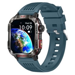Smartwatch TWINKLER®, Ceas Inteligent Sportiv Unisex, TKY-M5, ecran IPS TFT 2,00”, Rezoluție 320×385, Procesor BT8959T6, Lanternă LED, Aplicație FitCloudPro, Apeluri Bluetooth 5.3, Busolă, Altimetru, Presiune atmosferică, Multiple monitorizări sănătate și
