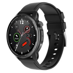 Smartwatch TWINKLER®, Ceas Inteligent Unisex, TKY-S52M, ecran TFT IPS 1,39”, Rezoluție 360x360, Procesor Realtek 8763EWE, Aplicație DaFit, Apeluri Bluetooth 5.2, Multiple monitorizări sănătate și moduri sport, curea de silicon, negru
