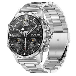 Smartwatch TWINKLER®, Ceas Inteligent Bărbătesc, TKY53, ecran AMOLED 1.75”, Rezoluție 466x466, Procesor Realtek 8773EWE-VP, Aplicație FitCloudPro, Apeluri Bluetooth 5.3, Multiple monitorizări sănătate și moduri sport, Notificări rețele sociale, Lanternă L