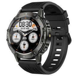 Smartwatch TWINKLER®, Ceas Inteligent Bărbătesc, TKY113, ecran TFT HD 1.39”, Rezoluție 360x360, Procesor Realtek RTL8762DT, Aplicație FitCloudPro, Apeluri Bluetooth 5.2, Multiple monitorizări sănătate și moduri sport, Curea silicon, negru