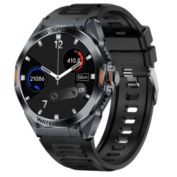 Smartwatch TWINKLER®, Ceas Inteligent Bărbătesc, TKY-FT07, ecran IPS TFT 1.46”, Rezoluție 360×360, Procesor Realtek 8763EWE, Aplicație FitCloudPro, Apeluri Bluetooth 5.2, Multiple monitorizări sănătate și moduri sport, Curea silicon, negru