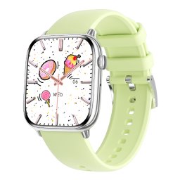 Smartwatch TWINKLER®, Ceas Inteligent Unisex, TKY-HD13, ecran AMOLED 1.75”, Rezoluție 390×450, Procesor Realtek BT8959T6, Aplicație FitCloudPro, Apeluri Bluetooth 5.3, Multiple monitorizări sănătate și moduri sport, Curea silicon, verde