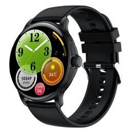 Smartwatch TWINKLER®, Ceas Inteligent Unisex, TKY-HK49, ecran AMOLED 1.43”, Rezoluție 466×466, Procesor JL7012A6S, Aplicație DaFit, Apeluri Bluetooth 5.3, Multiple monitorizări sănătate și moduri sport, Curea silicon, negru