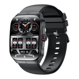 Smartwatch TWINKLER®, Ceas Inteligent Bărbătesc, TKY08, ecran AMOLED 1.95”, Rezoluție 410x502” , IP67 waterproof, Procesor RTL8763EW, Apeluri Bluetooth 5.2, Monitorizare Sănătate, Localizare Telefon/Ceas, 120 moduri sport, negru