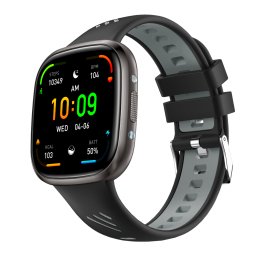 Smartwatch TWINKLER®, Ceas Inteligent Unisex, TKY03, ecran 1.72” IPS TFT, rezoluție 360x360, IP68, Procesor AB5691, Apeluri Bluetooth 5.2, Monitorizare Sănătate, Multiple moduri sport, negru