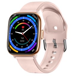 Smartwatch TWINKLER®, Ceas Inteligent Unisex, TKY05, ecran AMOLED 1.75”, Rezoluție 390x450, 1ATM, Procesor JL7012A6, Apeluri Bluetooth 5.3, Monitorizare Sănătate, 120 moduri sport, rose