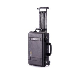 Troler rigid Peli Carry-On Case 1510 negru (Optiuni incluse: Burete + Lid Organizer)