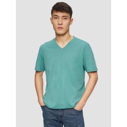 s.Oliver Tricou barbati cu anchior, Regular fit, din bumbac, Verde (SELECTATI MARIMEA: L)