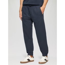 s.Oliver Pantaloni sport barbati, Detroit, cu talie medie si croiala Regular fit, din bumbac, Bleumarin inchis (SELECTATI MARIMEA: 3XL)