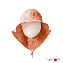 Pălărie ajustabilă ManyMonths Original cânepă si bumbac - Ginger Orange