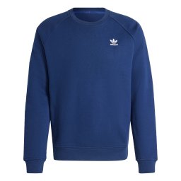 ADIDAS ORIGINALS Bluză de molton 'Trefoil Essentials' albastru închis / alb