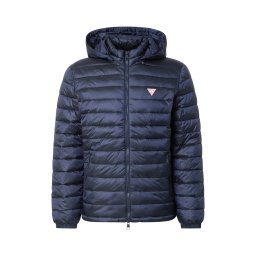 GUESS JEANS Geacă de primăvară-toamnă albastru marin / alb