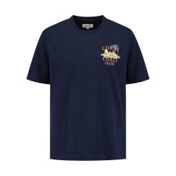 Shiwi Tricou 'Finn Coral Coast' bleumarin / galben / portocaliu