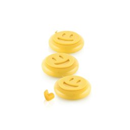 Forma Silicon Decor Top Insertie, Smiley Face O 5 x H 0.2 cm, 7 cavitati, 2 ml