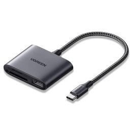 Card reader USB-C Card Reader + USB, UGREEN CM387 (black)