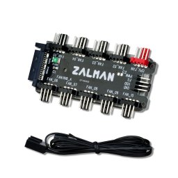 Fan HUB Zalman, 10 port x 4-pin PWM, SATA 12V,