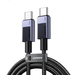 CABLU alimentare si date Ugreen, "L513", Fast Charging Data Cable pt. smartphone, USB Type-C la USB Type-C 240W, 1m, gri