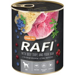 Rafi Adult - cu burtă de vită, șuncă și merișoare 800 g