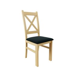 Scaun de sufragerie NATE stejar sonoma/negru