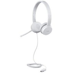 Casti Lenovo 110 Stereo, USB, Alb