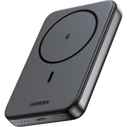 Baterie externa Ugreen Magnetic 10.000 mAh, Wireless, PD 20W, USB-C, Negru