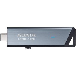 Stick de memorie Adata UE800, USB-C 3.2, Capacitate 2 TB, Argintiu, AELI-UE800-2T-CSG