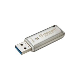 Stick de memorie Kingston IronKey Locker+ 50, Capacitate 128 GB, USB3.2 Gen 1, Argintiu