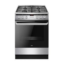 Aragaz electric si pe gaz Amica 618GES2.33HZpTaF(Xx), 62 l, numar de arzatoare 4, latime 60 cm, clasa energetica A, Inox