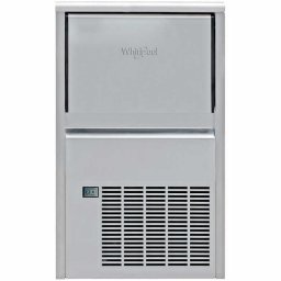 Masini de facut gheata Whirlpool AND108, Capacitate 25 kg-24 h, Tehnologie spray, Capacitate 6 kg, Inox