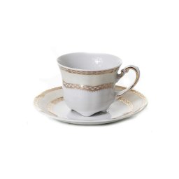 SOPHIA - Serviciu de cafea portelan (6 persoane - 12 piese)