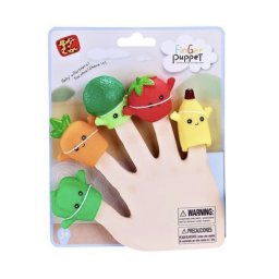 Set 5 figurine Mascote pentru degete, Finger Puppet Legume